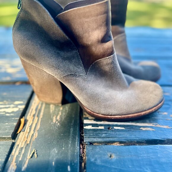 Cork-Ease Brown Suede Western Heels – Chic, Comfy & Dance-Ready 🤎👢 - Picture 3 of 9